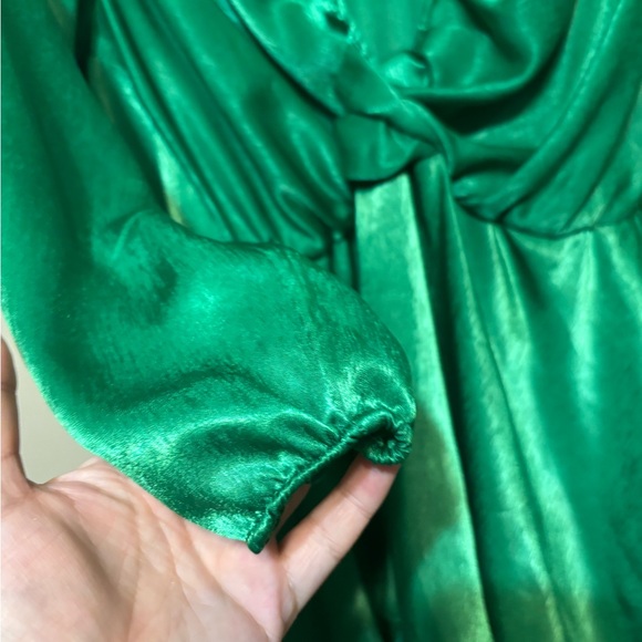 ZARA Satin-Like Tiered Skirt Dress - Picture 3 of 7